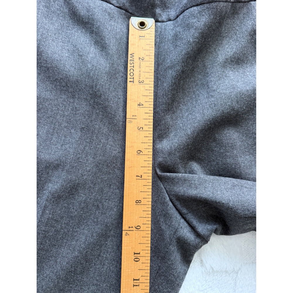 Talbots Petites Gray Wool Blend Side Zip Dress Pants Size 10P Straight Leg -EUC - Picture 11 of 14